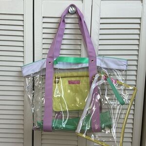 Stoney clover clear tote bag and pouch